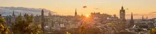 View over central Edinburgh from Calton Hill