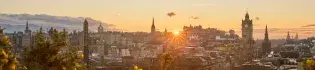 View over central Edinburgh from Calton Hill