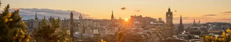 View over central Edinburgh from Calton Hill