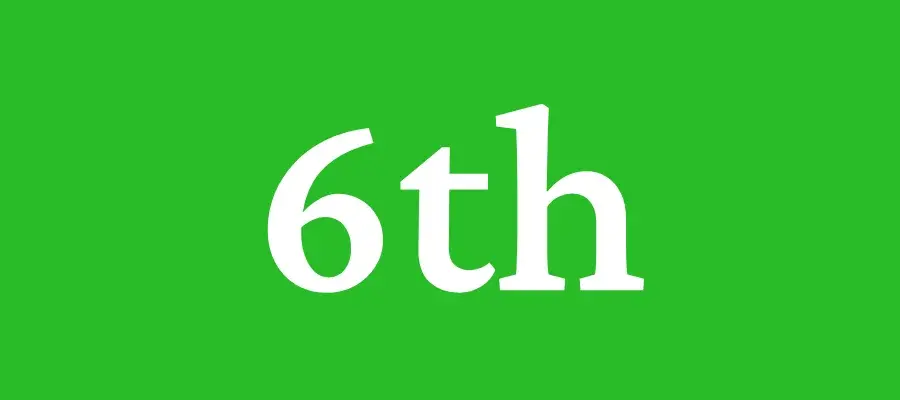 6th.