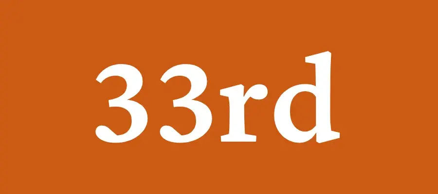 33rd