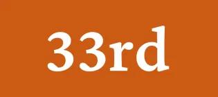 33rd