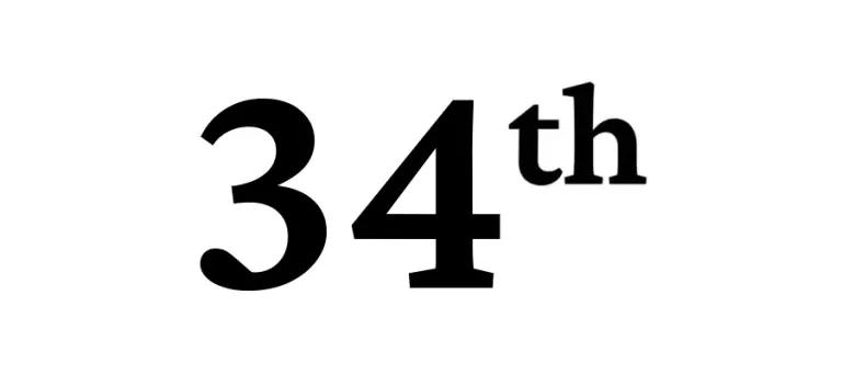 34th