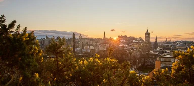 Edinburgh panorama at dusk