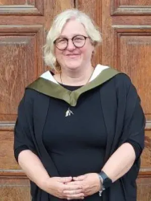 Anne in her graduation robes