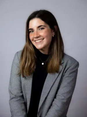 Student smiling at the camera 